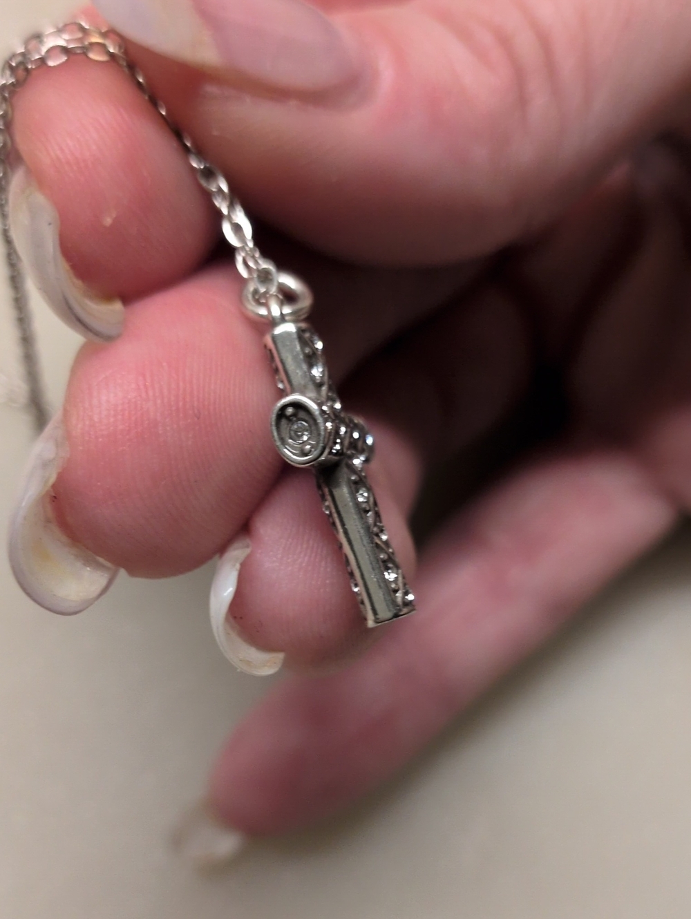 Brighton Crystal And Silver Cross Necklace - Picture 7 of 17